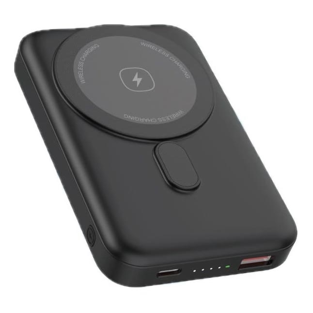 Magnetni Power Bank z brezžičnim polnilnikom MagSafe 10000 mAh 20W Power Delivery črna