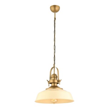 Mala luster MONZA 1xE27/40W/230V premer 35 cm kremna/bronasta