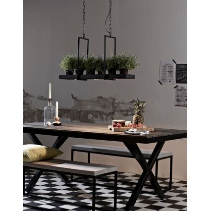 Markoslöjd 105780 - LED Zatemnitveni lestenec na verigi TRAY 3xLED/3W/230V črna