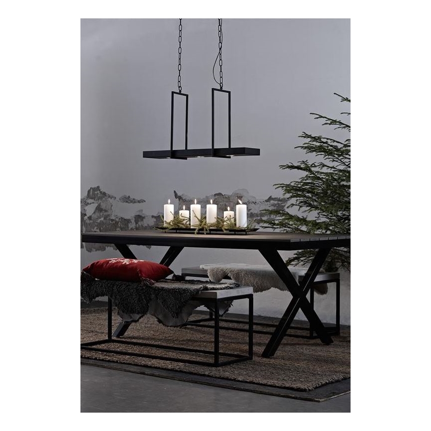 Markoslöjd 105780 - LED Zatemnitveni lestenec na verigi TRAY 3xLED/3W/230V črna
