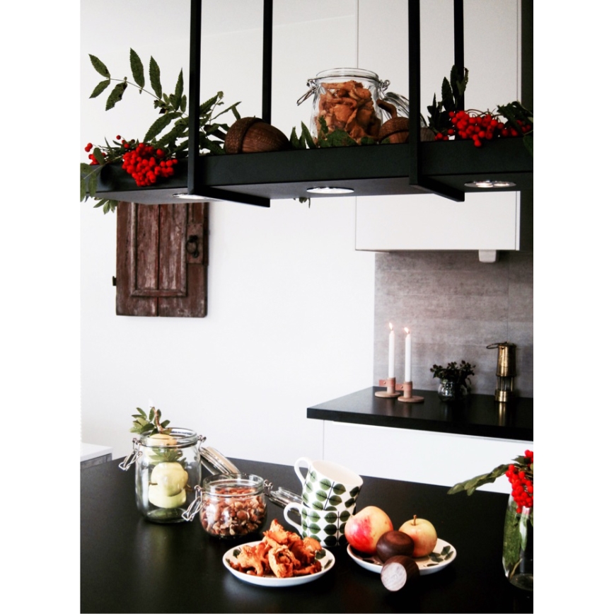 Markoslöjd 105780 - LED Zatemnitveni lestenec na verigi TRAY 3xLED/3W/230V črna