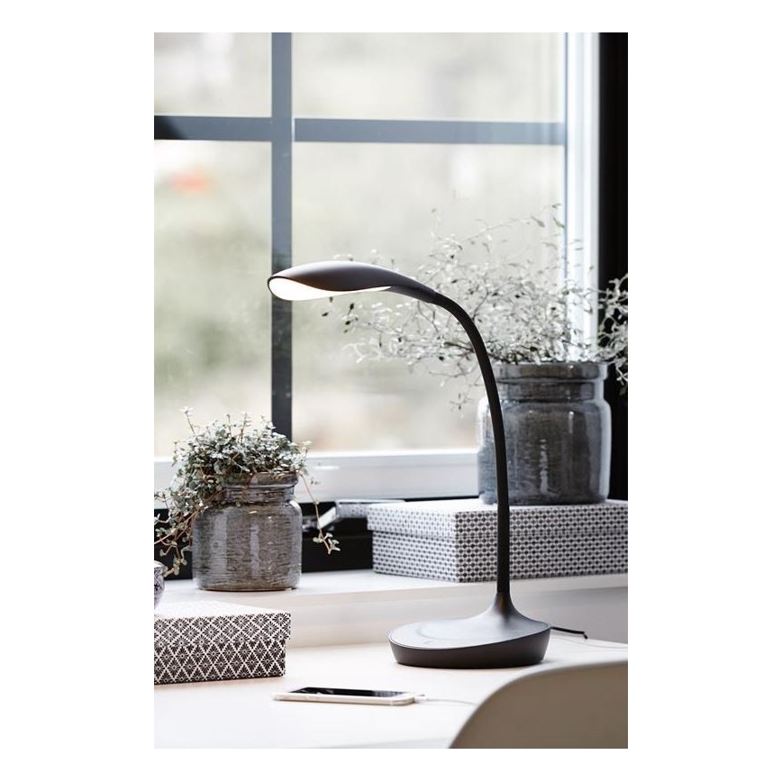 Markslöjd 106094 - LED Zatemnitvena namizna svetilka z USB SWAN LED/4,6W/230V