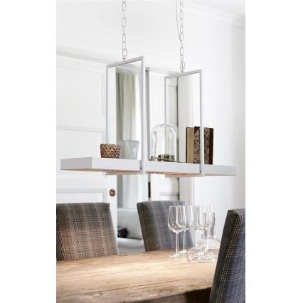 Markoslöjd 106124 - LED Zatemnitveni lestenec na verigi TRAY 3xLED/3W/230V bela
