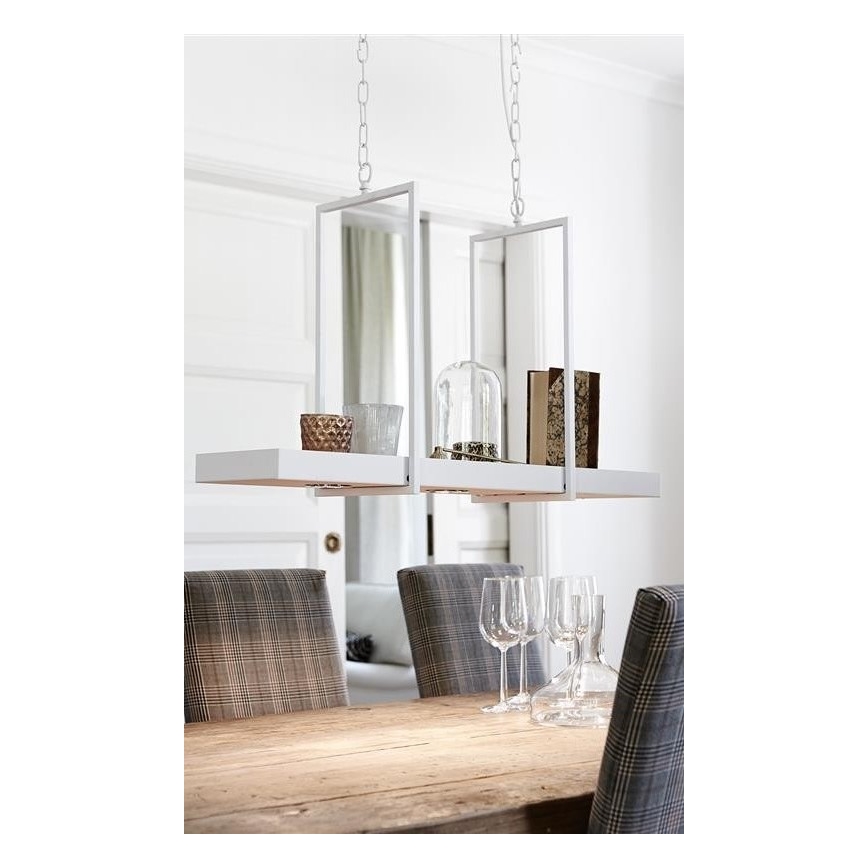 Markoslöjd 106124 - LED Zatemnitveni lestenec na verigi TRAY 3xLED/3W/230V bela