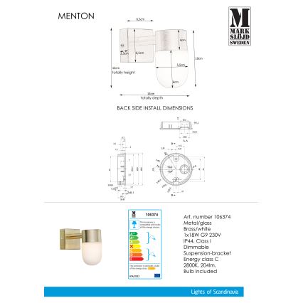 Markslöjd 106374 - Kopalniška stenska svetilka MENTON 1xG9/18W230V IP44