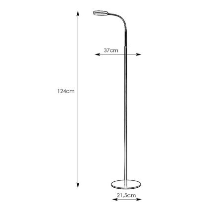Markslöjd 106465 - LED Stoječa svetilka FLEX LED/5W/230V