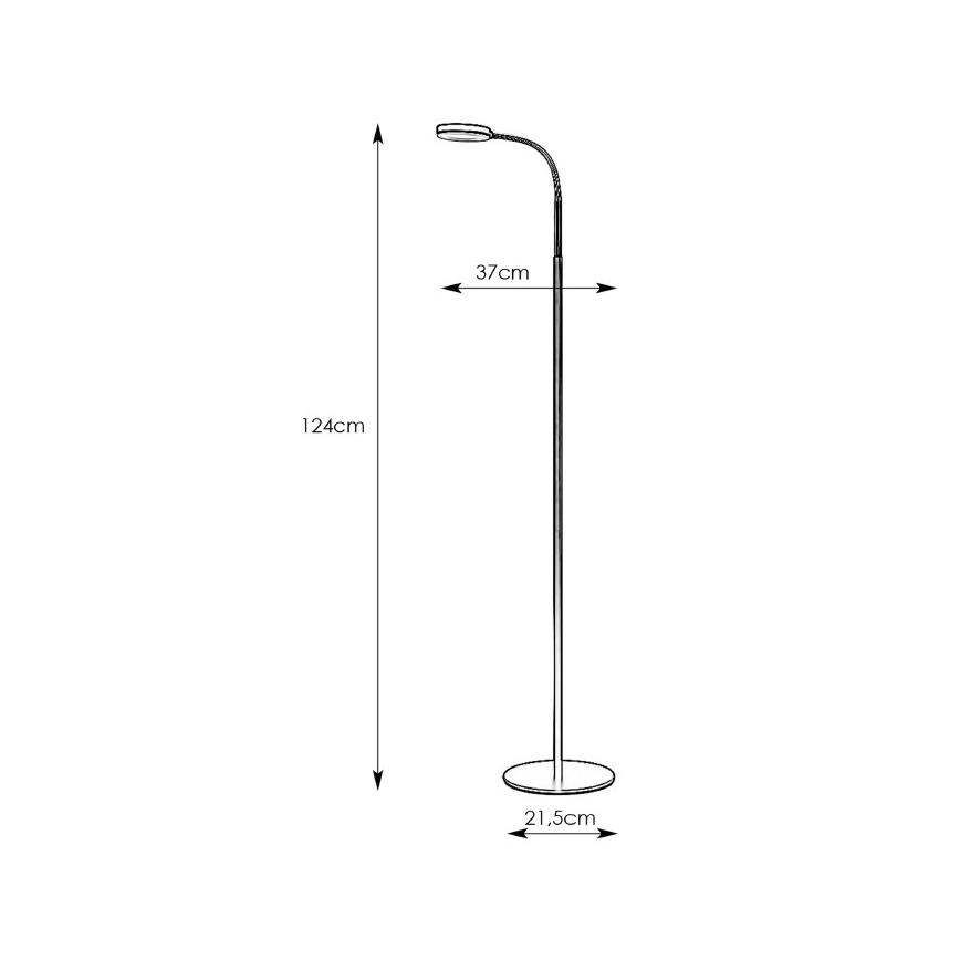 Markslöjd 106465 - LED Stoječa svetilka FLEX LED/5W/230V