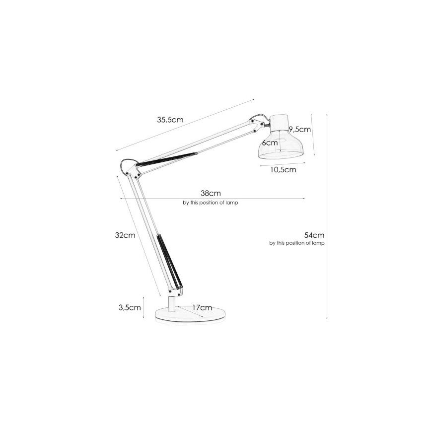 Markslöjd 106661 - LED Namizna svetilka JOCK LED/5W/230V
