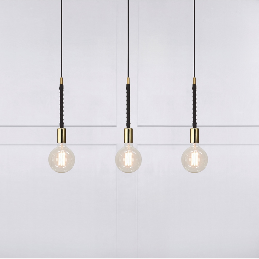 Markslöjd 106708 - Lestenec na vrvici SEDLO 3xE27/60W/230V
