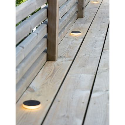 Markslöjd 106935 - LED zunanja vgradna svetilka GARDEN24 LED/3W/24V IP44 črna