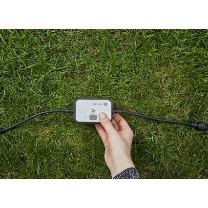 Markslöjd 106936 - Senzor za mrak z vgrajenim časovnikom GARDEN24 24V IP44
