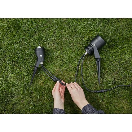 Markslöjd 106940 - Zunanji PIR senzor gibanja in mraka GARDEN24 IP44 črna
