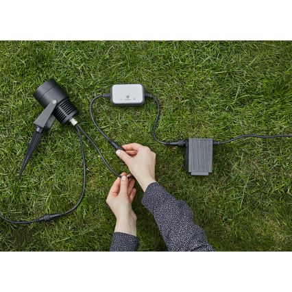 Markslöjd 106940 - Zunanji PIR senzor gibanja in mraka GARDEN24 IP44 črna