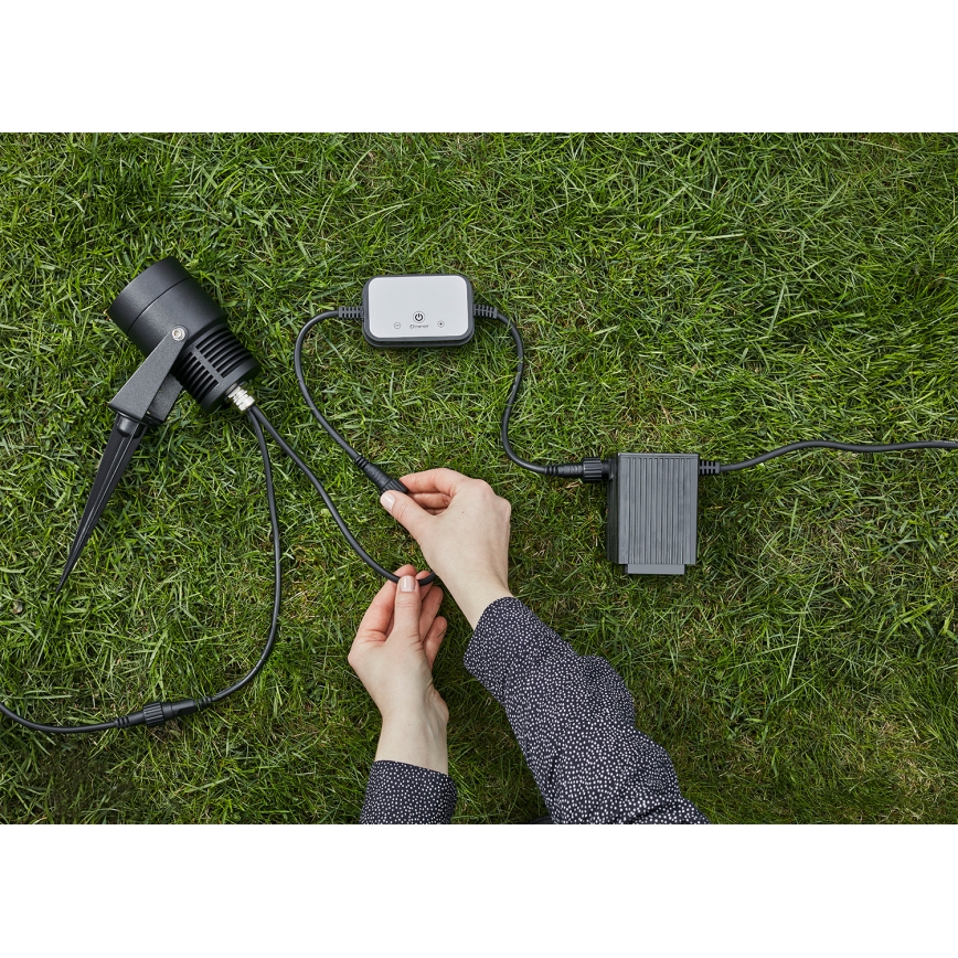 Markslöjd 106940 - Zunanji PIR senzor gibanja in mraka GARDEN24 IP44 črna