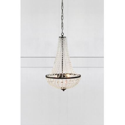 Markoslöjd 107027 - Zatemnitveni kristalni lestenec na verigi GRÄNSÖ 2xE14/40W/230V