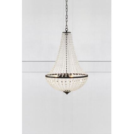Markoslöjd 107028 - Zatemnitveni kristalni lestenec na verigi GRÄNSÖ 3xE14/40W/230V