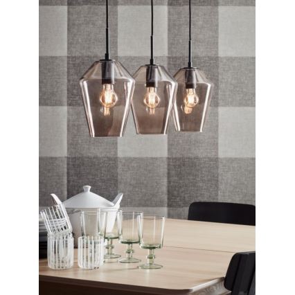 Markslöjd 107132 - Lestenec na vrvici RETRO 3xE27/60W/230V