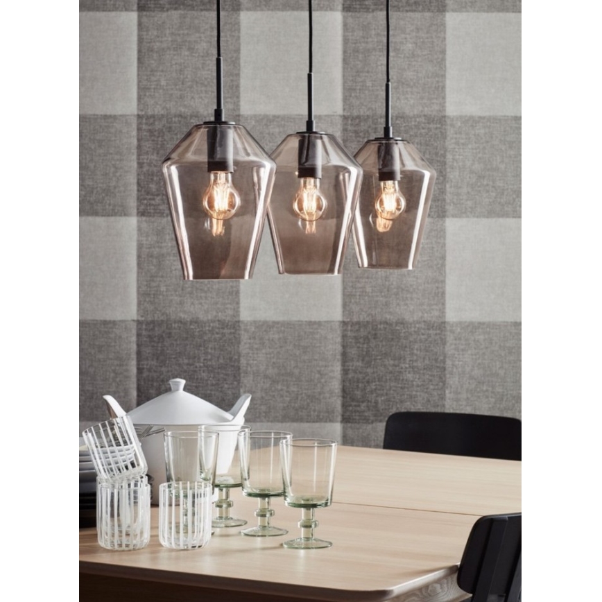 Markslöjd 107132 - Lestenec na vrvici RETRO 3xE27/60W/230V
