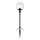 Markslöjd 107283 - LED Zunanja svetilka GARDEN24 LED/3W/24V 81 cm IP44 črna/prozorna