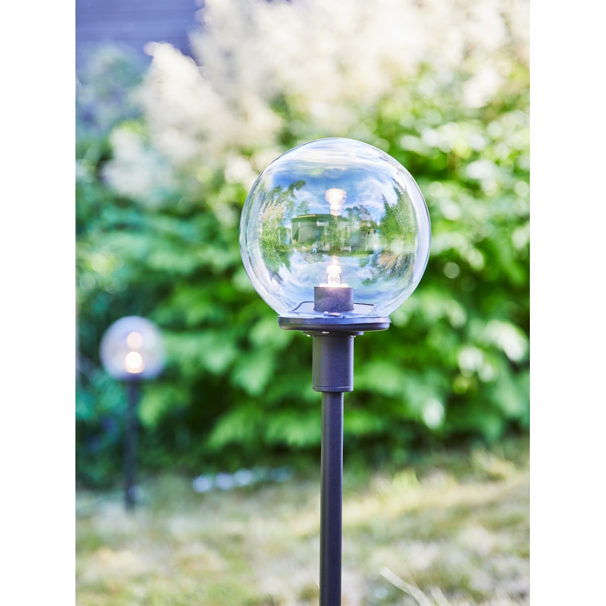 Markslöjd 107283 - LED Zunanja svetilka GARDEN24 LED/3W/24V 81 cm IP44 črna/prozorna