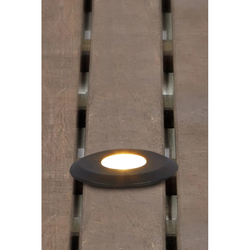 Markslöjd 107284 - Zunanja vgradna LED-svetilka GARDEN24 LED/0,8W/24V IP44 črna