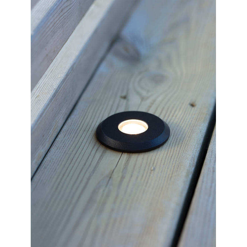 Markslöjd 107285 - Vgradna zunanja LED svetilka GARDEN24 LED/3W/24V IP44 črna