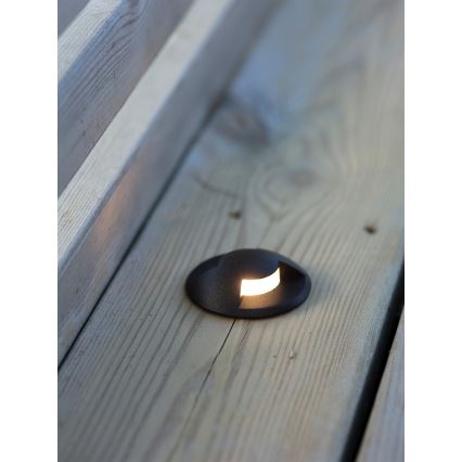 Markslöjd 107289 - LED vgradna zunanja svetilka GARDEN24 LED/0,8W/24V IP44 črna