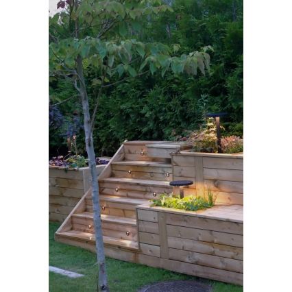 Markslöjd 107289 - LED vgradna zunanja svetilka GARDEN24 LED/0,8W/24V IP44 črna