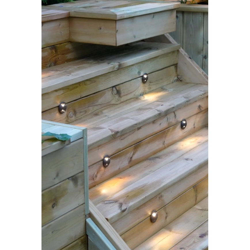 Markslöjd 107289 - LED vgradna zunanja svetilka GARDEN24 LED/0,8W/24V IP44 črna