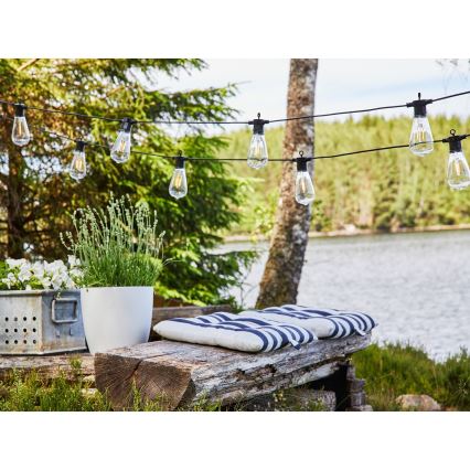 Markslöjd 107293 - LED Zunanja dekorativna veriga GARLAND GARDEN 10xLED 5,5m IP44