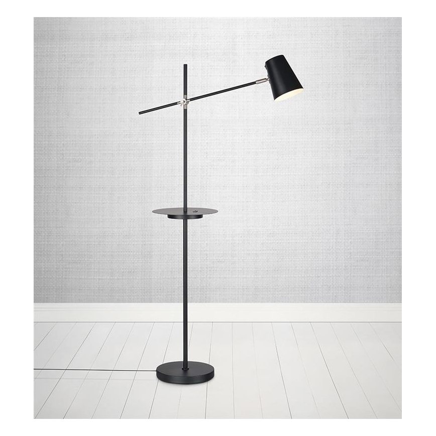 Markslöjd 107307 - Stoječa svetilka z USB LINEAR 1xE14/40W/230V