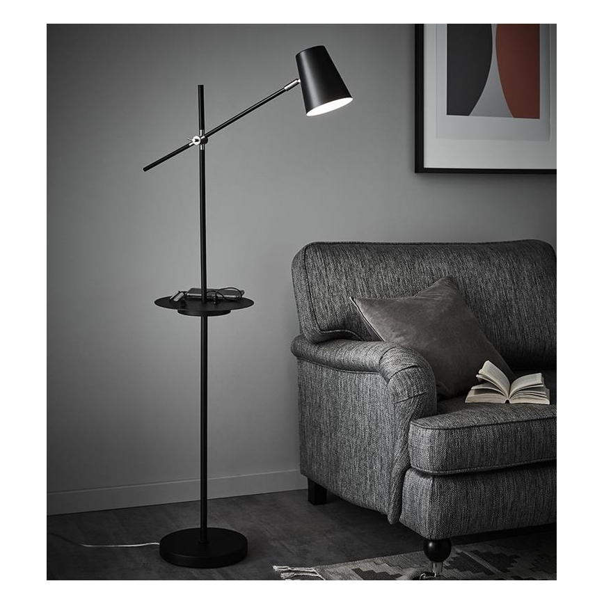 Markslöjd 107307 - Stoječa svetilka z USB LINEAR 1xE14/40W/230V