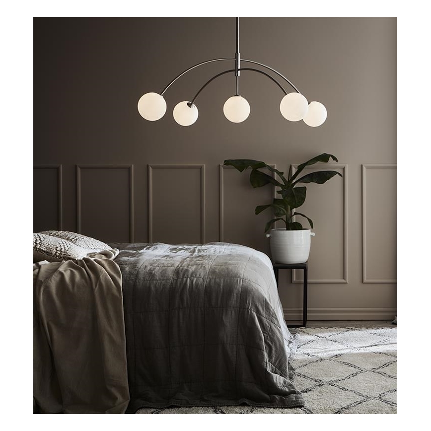 Markslöjd 107559 - Lestenec na vrvici HEAVEN 5xG9/28W/230V