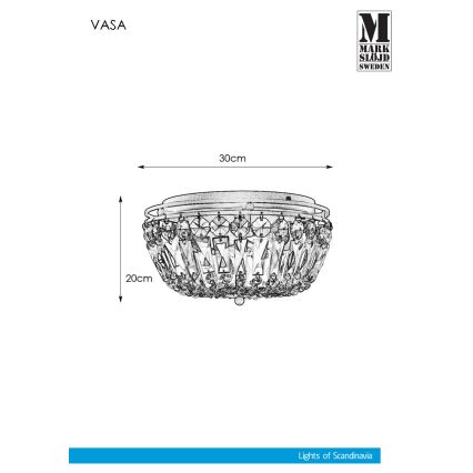 Markslöjd 107587 - Stropna svetilka VASA 3xE14/40W/230V