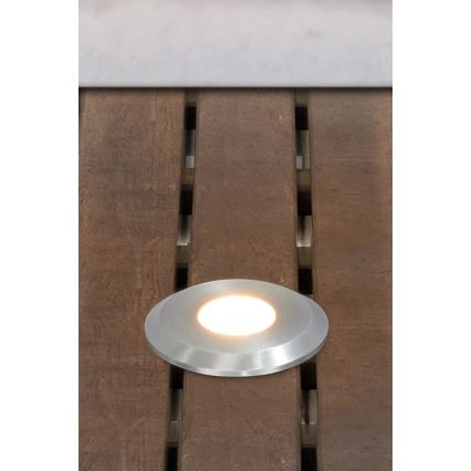 Markslöjd 107716 - zunanja vgradna LED svetilka GARDEN24 LED/0,8W/24V IP44 črna/mat krom