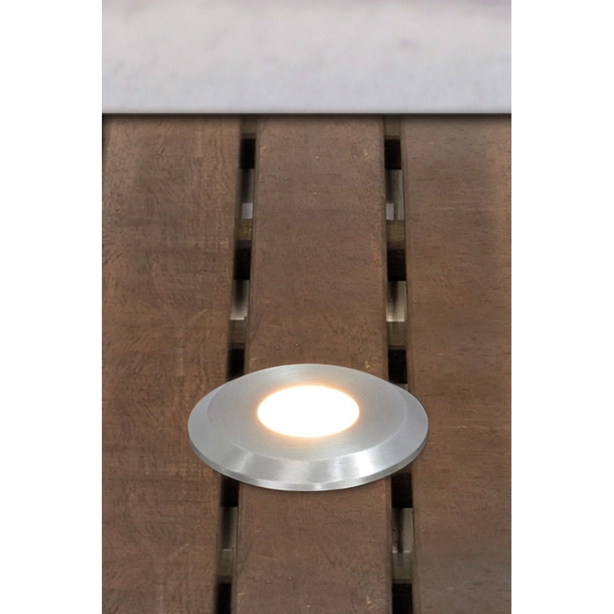 Markslöjd 107716 - zunanja vgradna LED svetilka GARDEN24 LED/0,8W/24V IP44 črna/mat krom