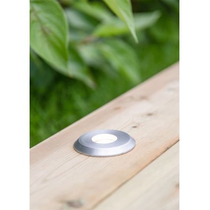 Markslöjd 107717 - LED zunanja vgradna svetilka GARDEN24 LED/3W/24V IP44 črna/mat krom