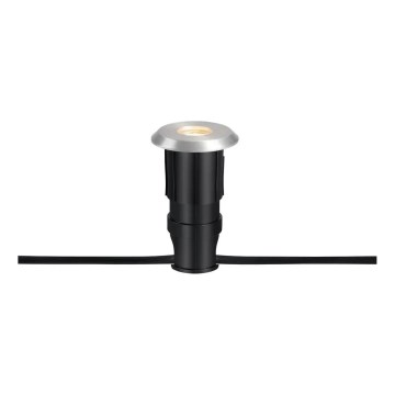 Markslöjd 107717 - LED zunanja vgradna svetilka GARDEN24 LED/3W/24V IP44 črna/mat krom