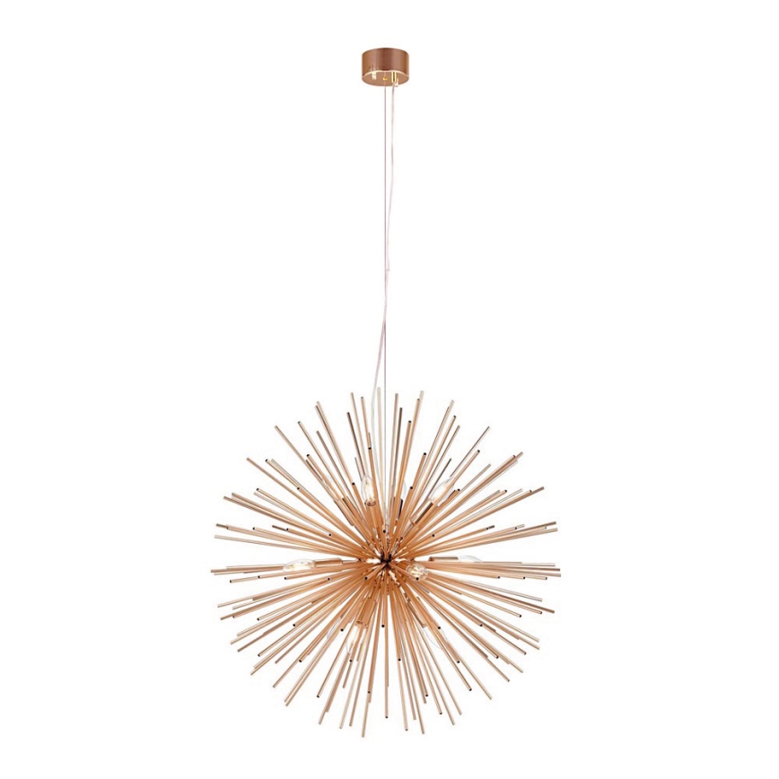 Markslöjd 107752 - Lestenec na vrvici SOLEIL 12xE14/20W/260V Rosegold