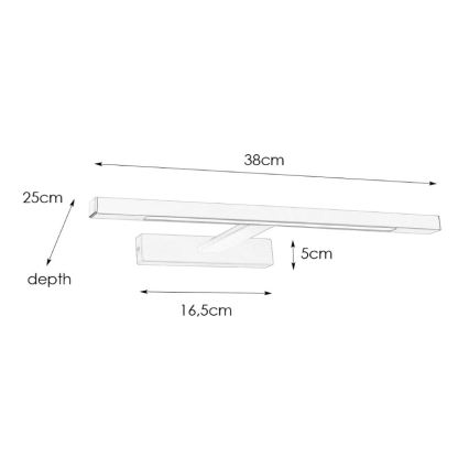 Markslöjd 107910 - LED Kopalniška luč za osvetlitev ogledala NEPTUNUS LED/6W/230V IP44