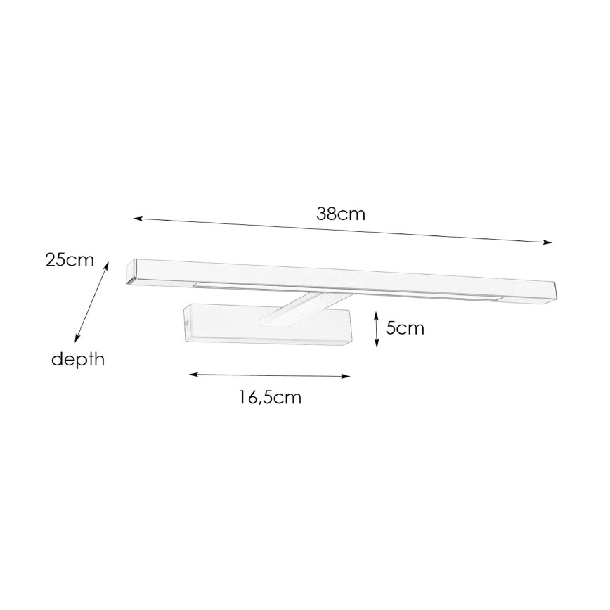 Markslöjd 107910 - LED Kopalniška luč za osvetlitev ogledala NEPTUNUS LED/6W/230V IP44