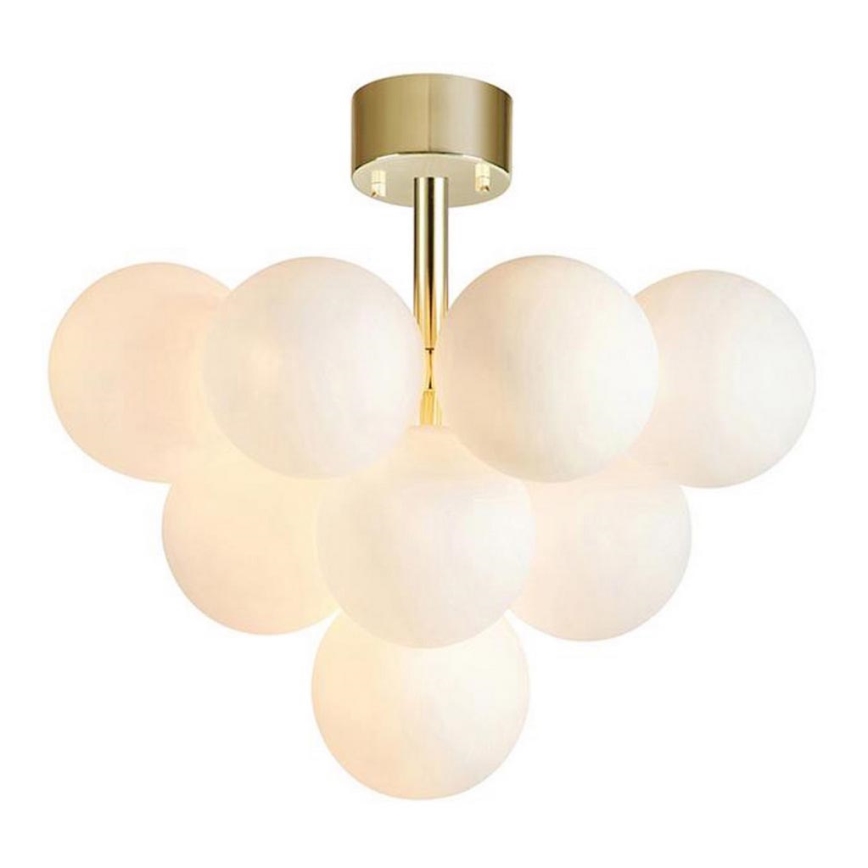 Markslöjd 107912 - Stropna svetilka MERLOT, površinsko pritrjena, 13xG9/20W/230V, premer 56 cm, bela/zlata