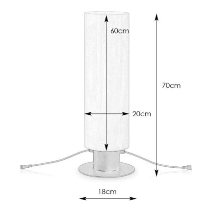 Markslöjd 107985 - LED zunanja svetilka GARDEN24 LED/12W/24V 70 cm IP44 črna
