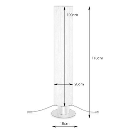 Markslöjd 107986 - Zunanja LED svetilka GARDEN24 LED/20W/24V, 110 cm, IP44, črna