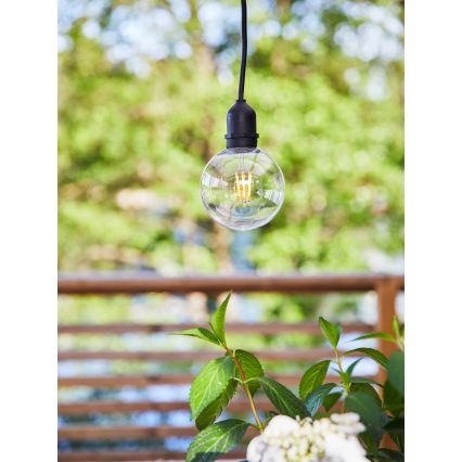 Markslöjd 107989 - LED zunanja viseča svetilka GARDEN24 LED/2,86W/24V IP44 črna/prosojna