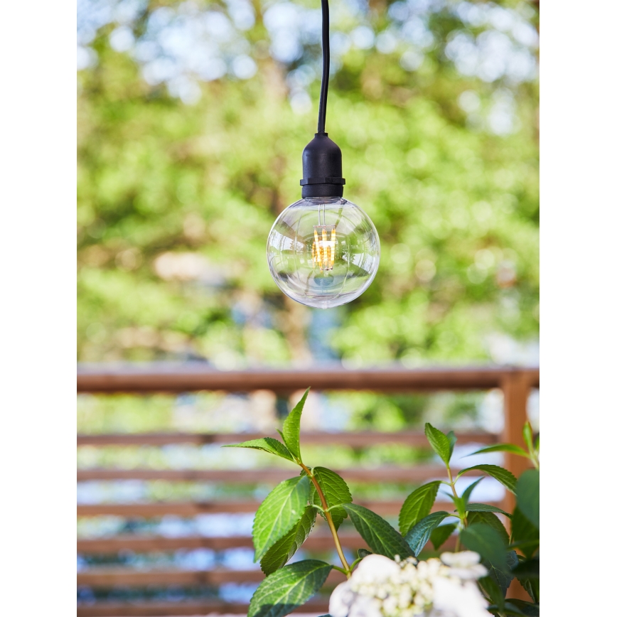 Markslöjd 107989 - LED zunanja viseča svetilka GARDEN24 LED/2,86W/24V IP44 črna/prosojna