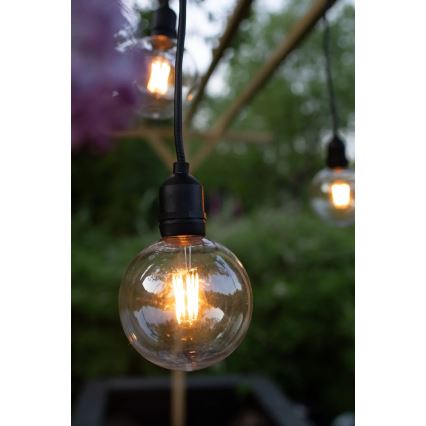 Markslöjd 107989 - LED zunanja viseča svetilka GARDEN24 LED/2,86W/24V IP44 črna/prosojna