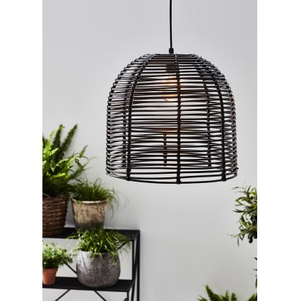 Markslöjd 107990 - LED zunanja viseča svetilka GARDEN24 LED/2,86W/24V IP44 ratan/črna