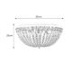 Markslöjd 108055 - Kristalna stropna svetilka MADELEINE 4xE14/25W/230V IP21