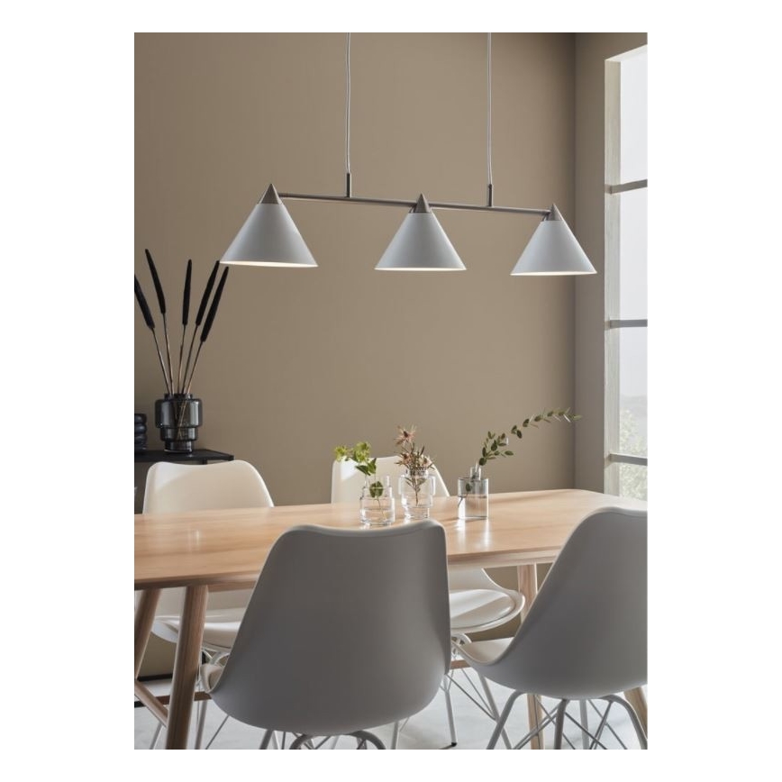 Markslöjd 108075 - Lestenec na vrvici KLINT 3xE14/40W/230V bel